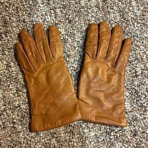 Vintage Genuine Leather Brown Gloves